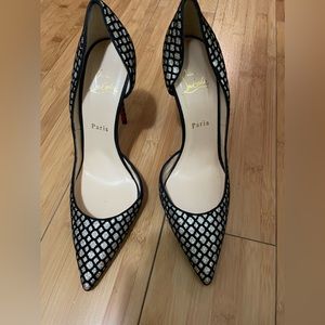 Christian Louboutin Black and Silver Dress shoes